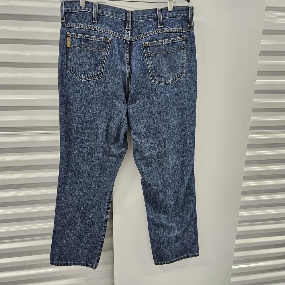 Cinch Mens Jeans 36x32 Blue Relaxed Straight Western Cowboy Denim Made Mexico